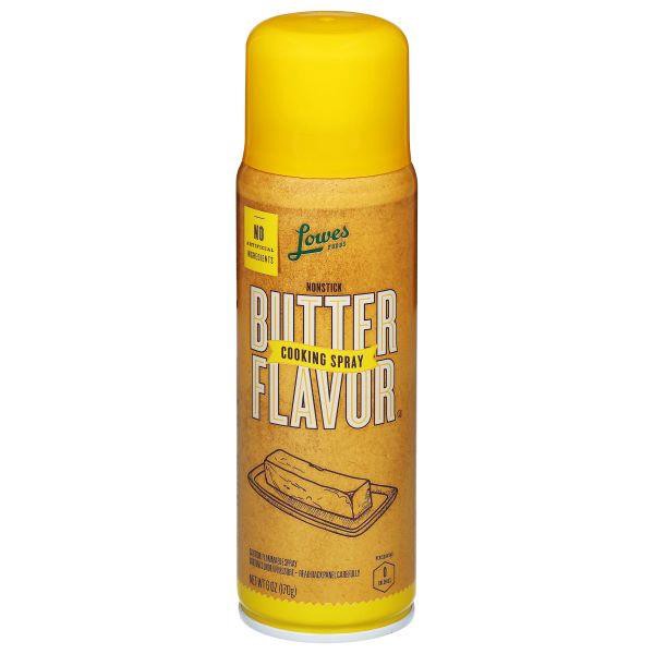 slide 1 of 1, Lowes Foods Butter Flavor Cooking Spray, 6 oz