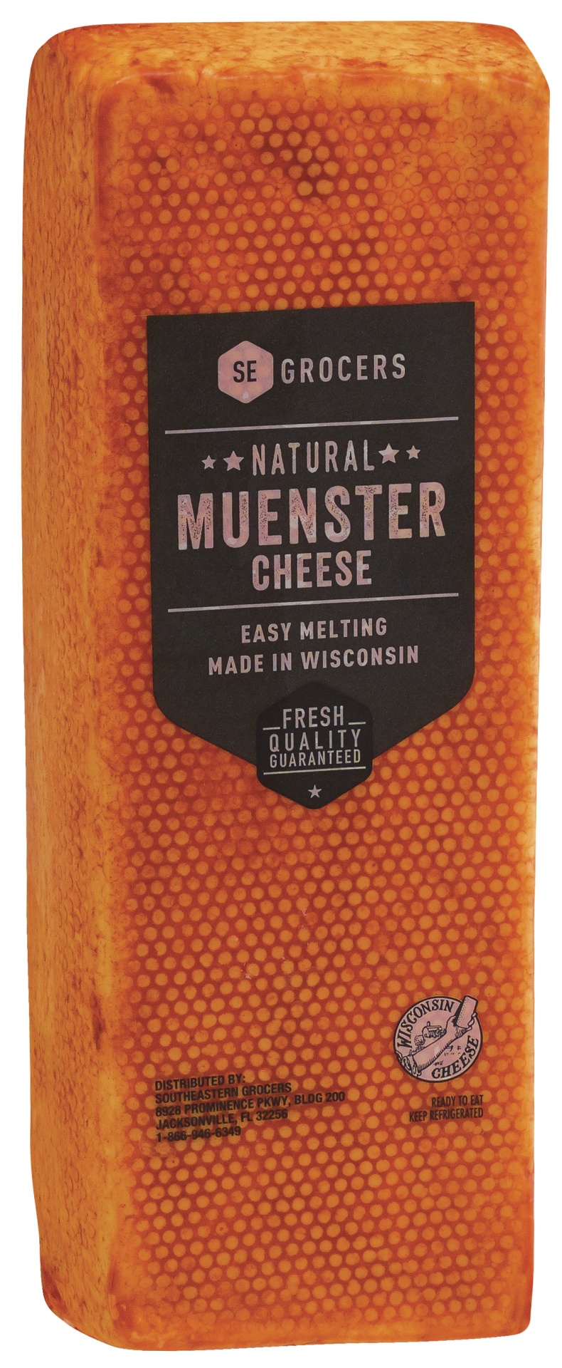 slide 1 of 1, SE Grocers Muenster Cheese, 1 lb