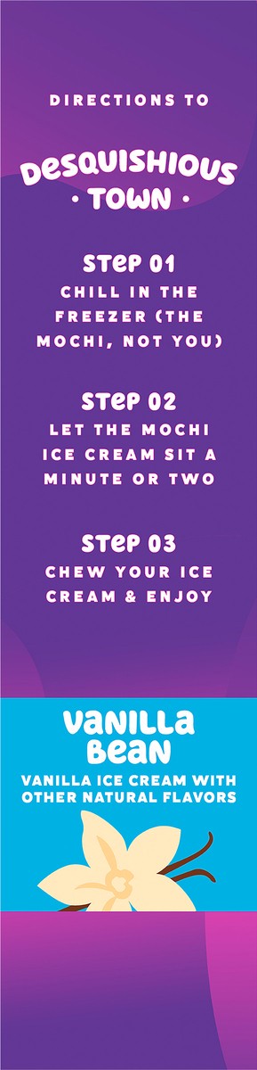 slide 8 of 9, My/Mochi Ice Cream Vanilla Bean, 6-Pack, 6 ct