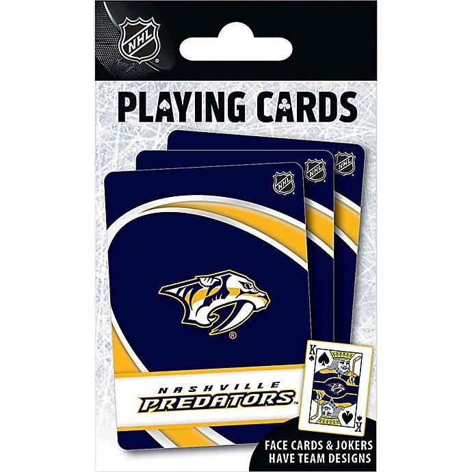 slide 1 of 1, NHL Nashville Predators Playing Cards, 1 ct