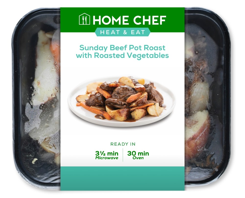 slide 1 of 1, Home Chef Heat & Eat Sunday Pot Roast with Roasted Vegetables, 1 ct