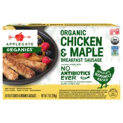 Applegate Organic Chicken & Maple Breakfast Sausage (Frozen)
