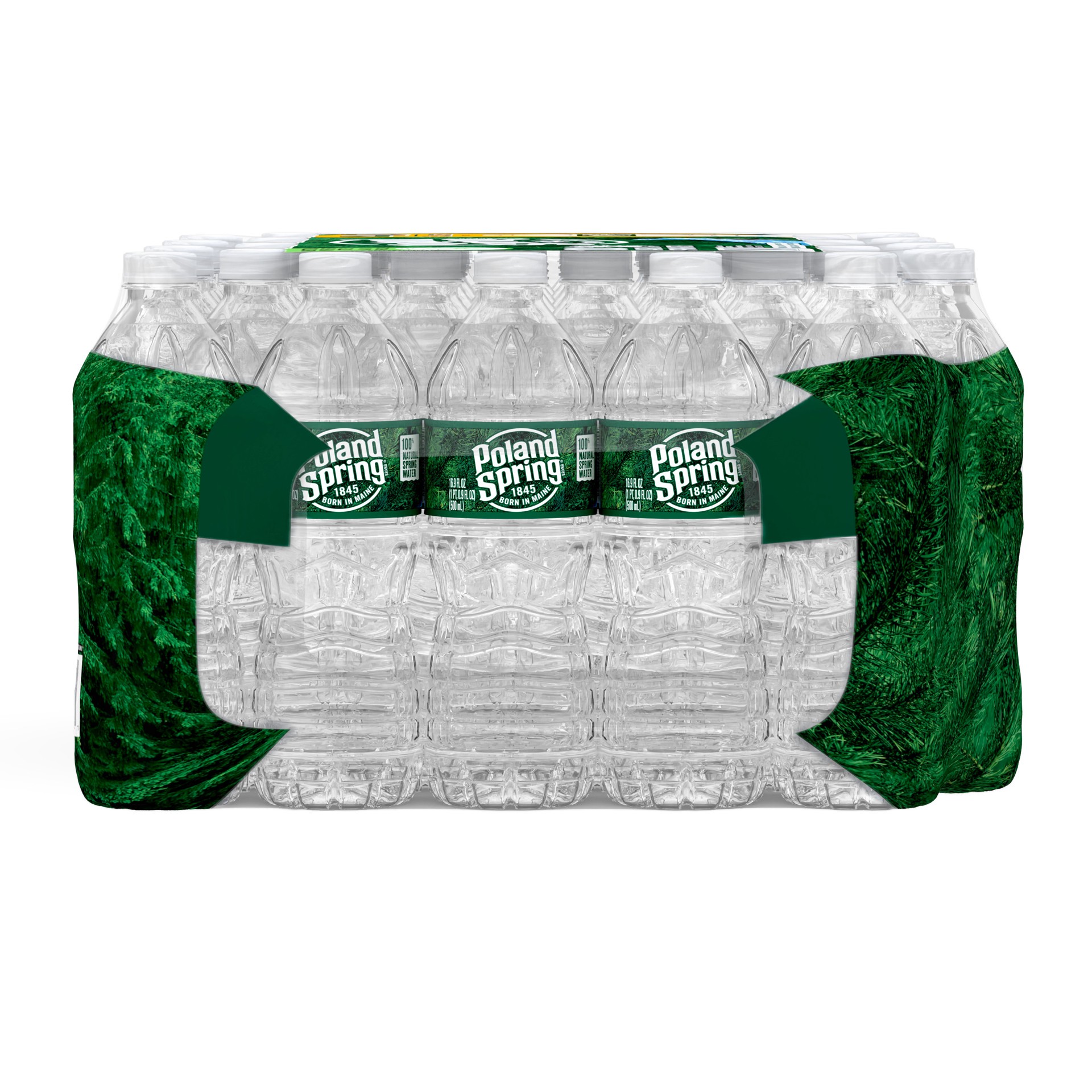 slide 1 of 4, POLAND SPRING Brand 100% Natural Spring Water, 16.9-ounce plastic bottles (Pack of 40), 16.9 fl oz
