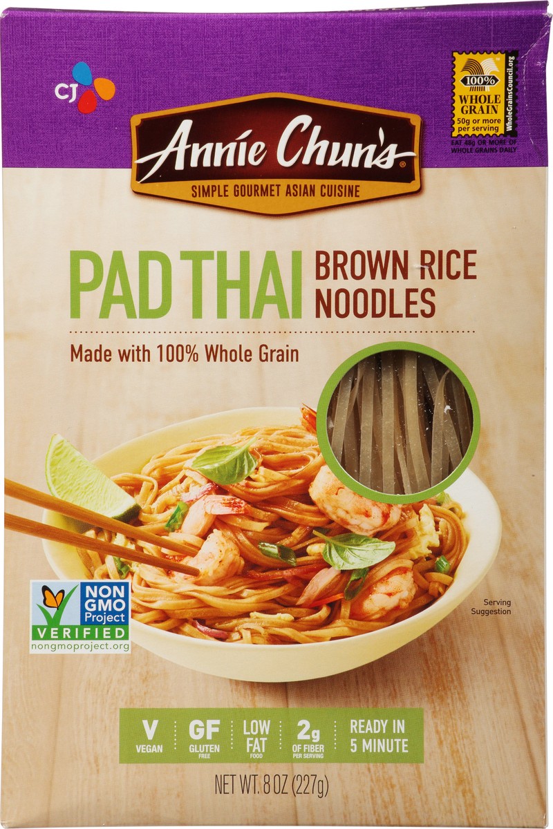 slide 2 of 14, Annie Chun's Pad Thai Brown Rice Noodles, 0.5 lb