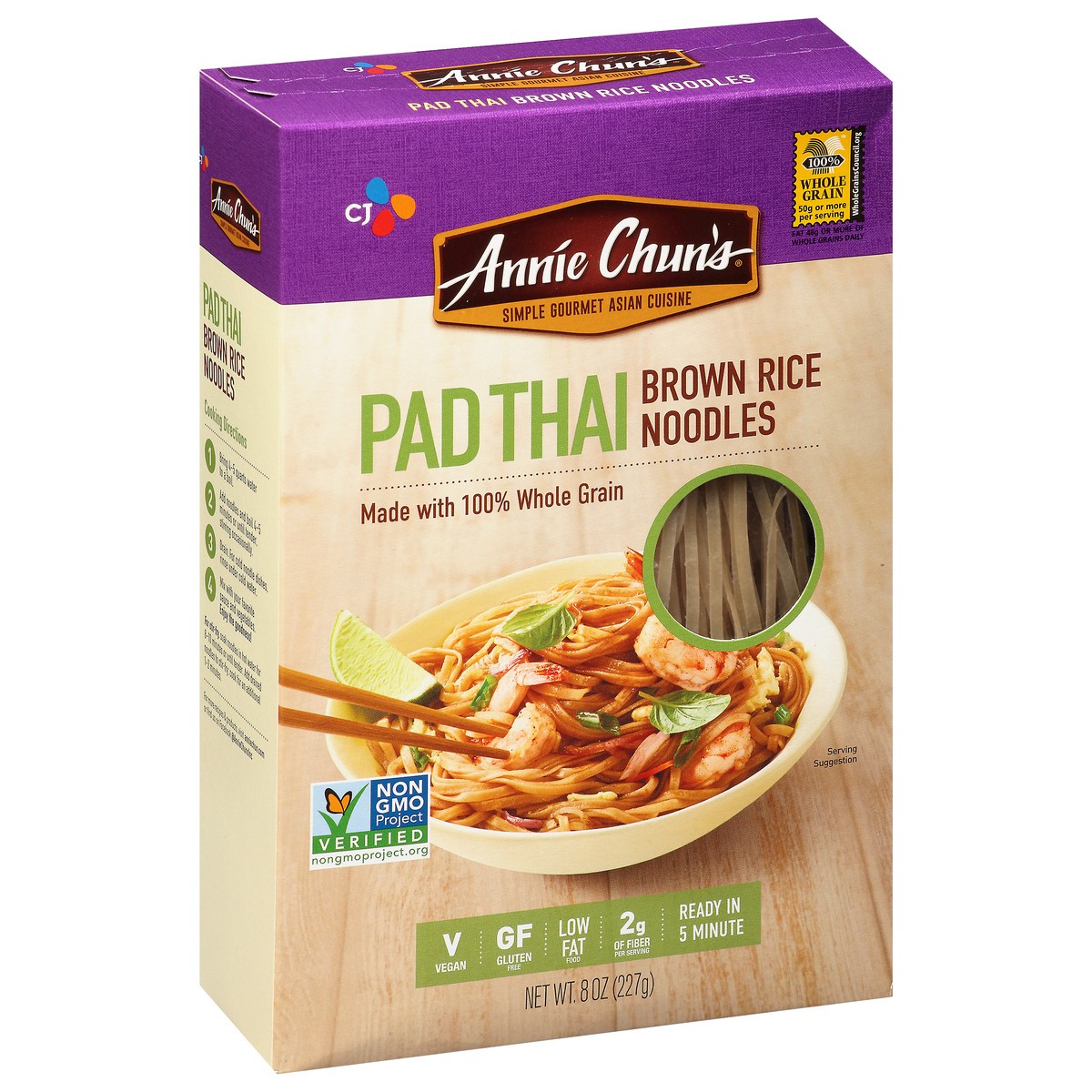 slide 9 of 14, Annie Chun's Pad Thai Brown Rice Noodles, 0.5 lb