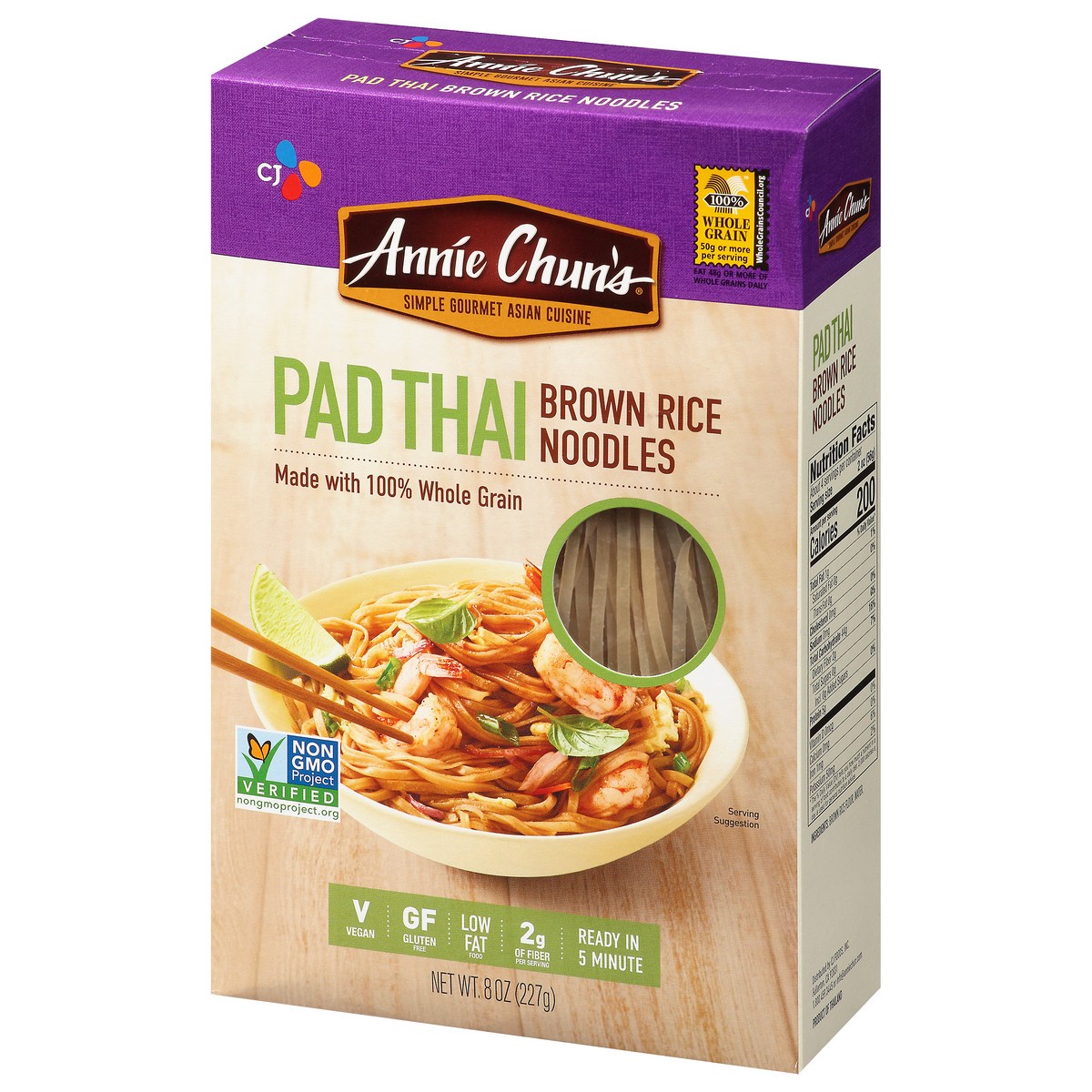 slide 3 of 14, Annie Chun's Pad Thai Brown Rice Noodles, 0.5 lb