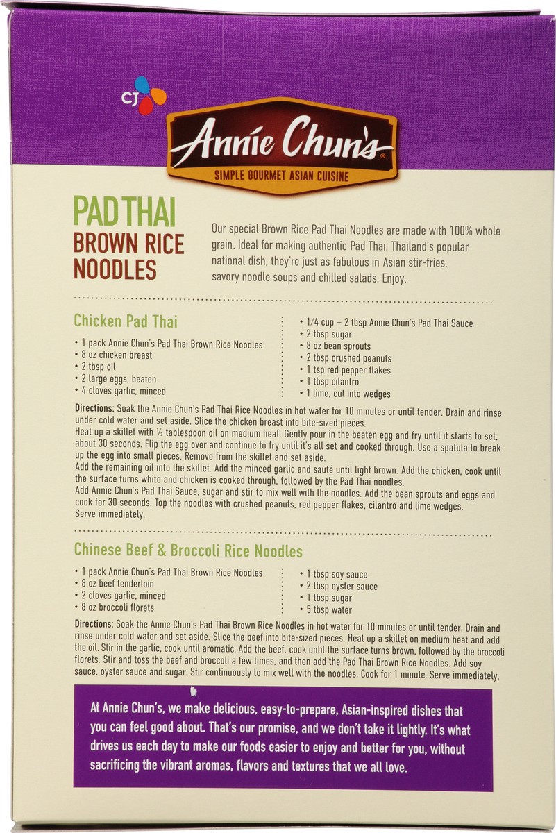 slide 5 of 14, Annie Chun's Pad Thai Brown Rice Noodles, 0.5 lb