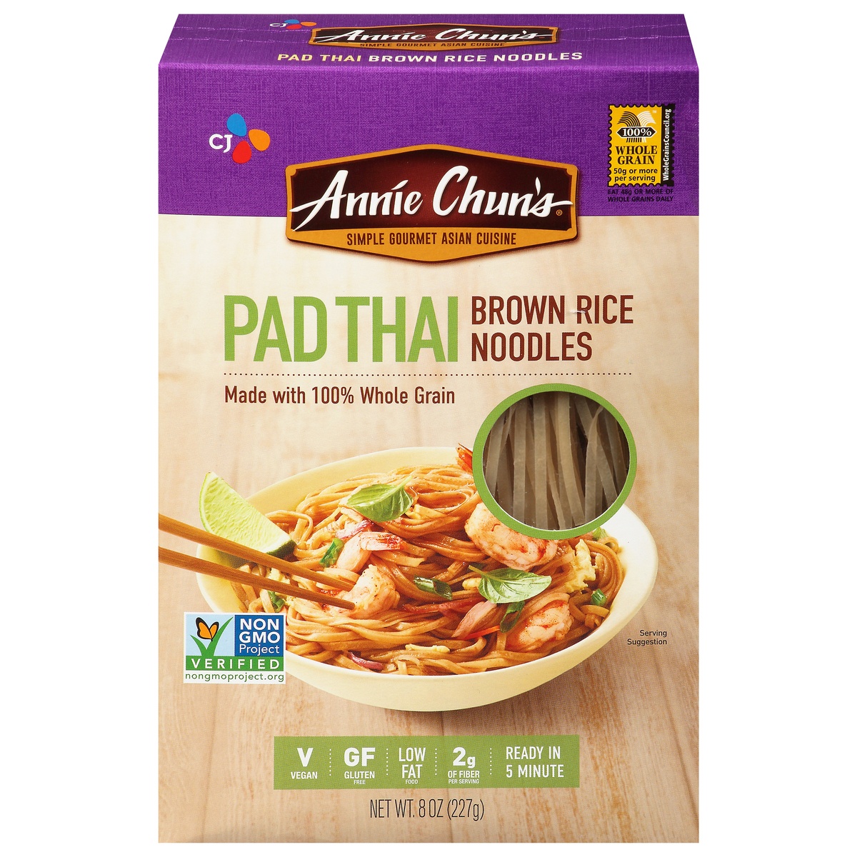 slide 1 of 1, Annie Chun's Pad Thai Brown Rice Noodles, 8 oz
