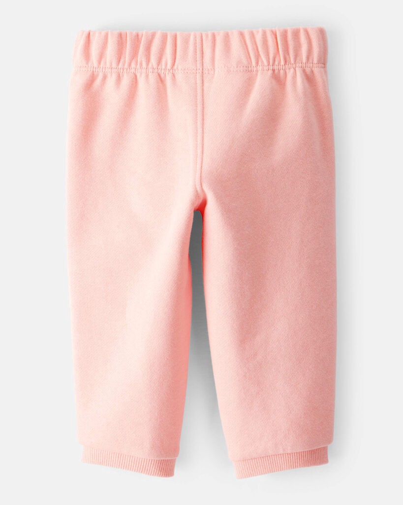slide 3 of 3, Carter's Carters Baby Girl Cotton Pull-On Pants - Pink Pink NB, 1 ct