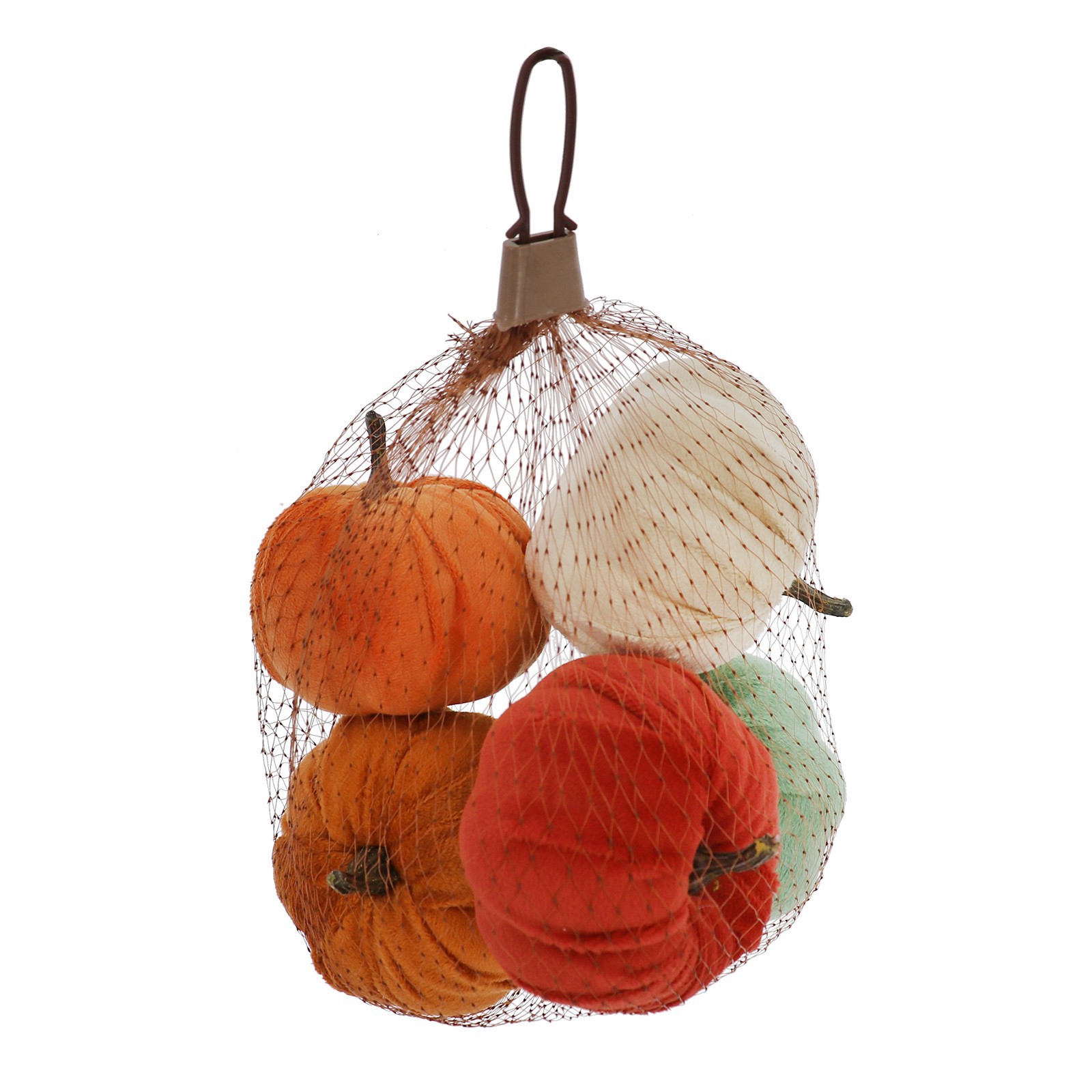 slide 3 of 7, 2.5" Velvet Decorative Pumpkin Set By Ashland, 2.8 in x 2.8 in x 2.5 in