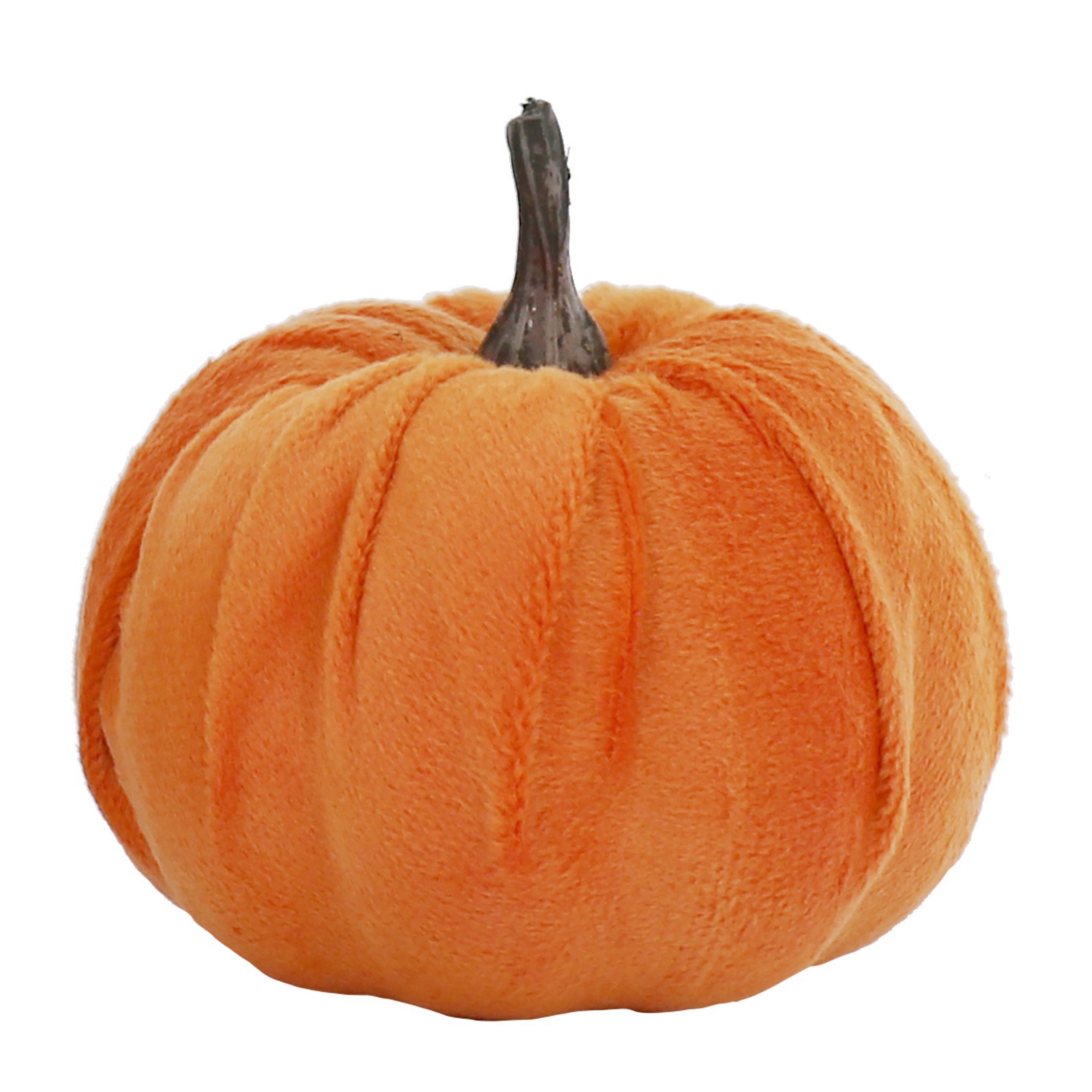 slide 5 of 7, 2.5" Velvet Decorative Pumpkin Set By Ashland, 2.8 in x 2.8 in x 2.5 in
