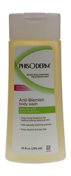 slide 1 of 1, Phisoderm Anti Blemish Body Wash, 10 fl oz