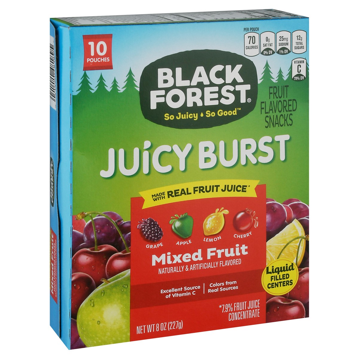 slide 6 of 14, Black Forest Juicy Burst Mixed Fruit Fruit Flavored Snacks 10 ea, 10 ct