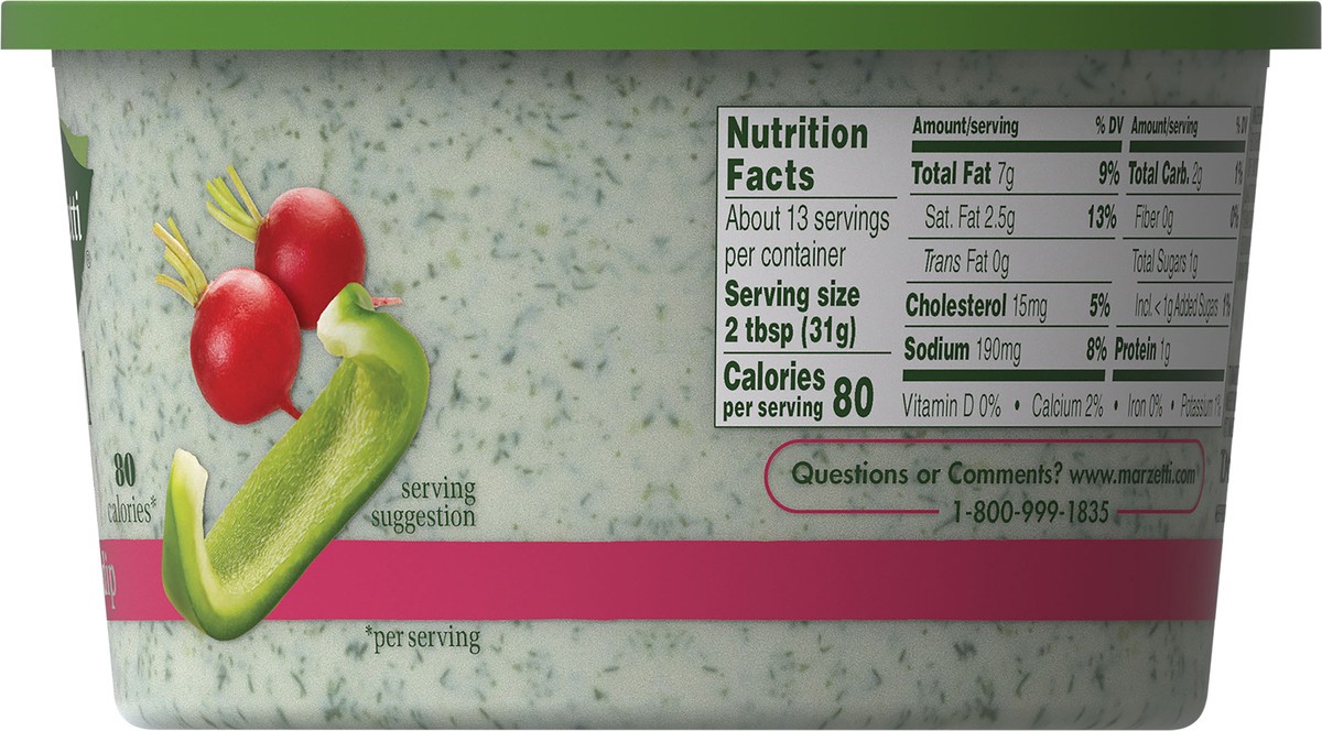 slide 8 of 9, Marzetti Dill Veggie Dip 14 oz. Tub, 14 oz