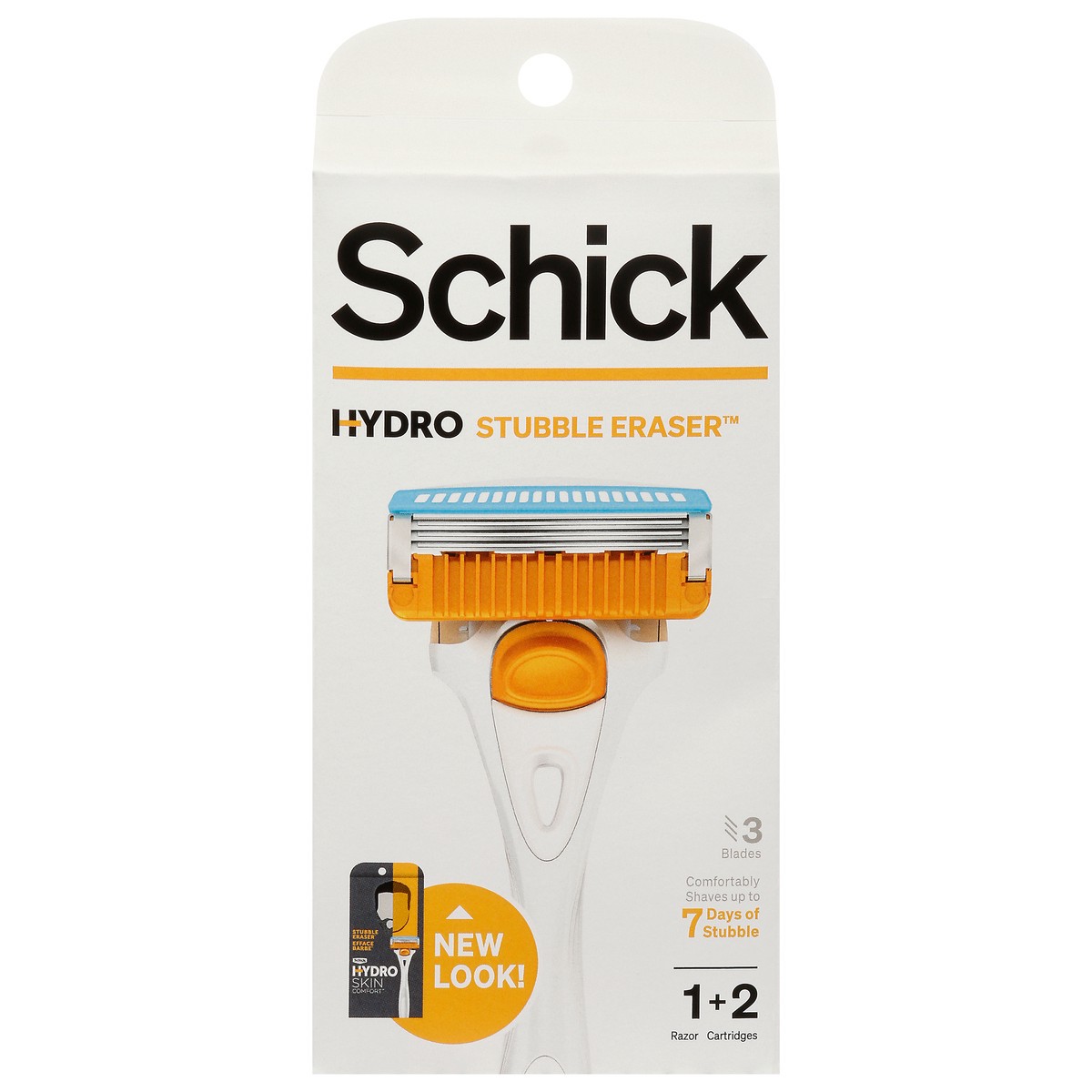 slide 10 of 11, Schick Hydro Stubble Eraser 3 Blades Razor 1 ea, 2 ct