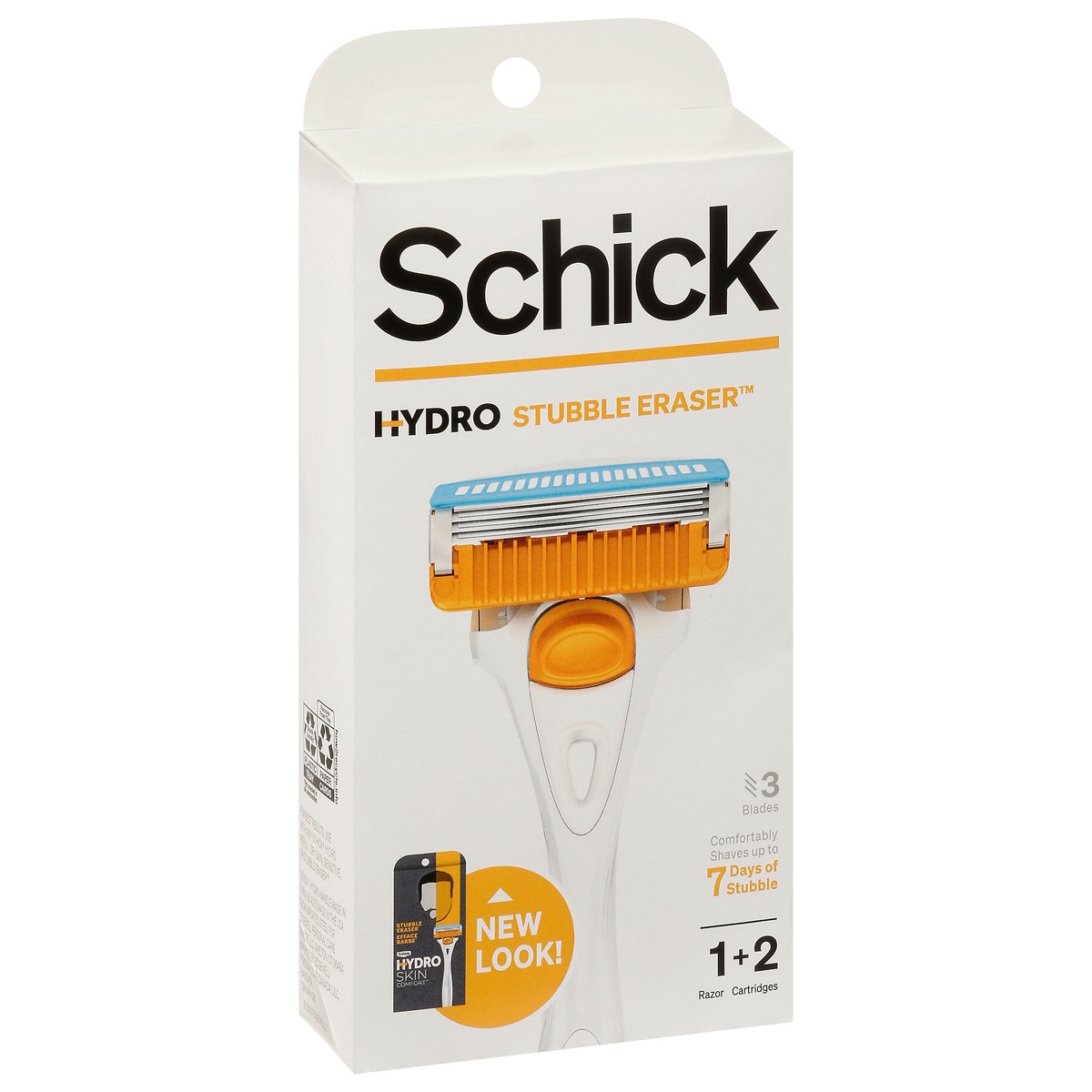 slide 4 of 11, Schick Hydro Stubble Eraser 3 Blades Razor 1 ea, 2 ct