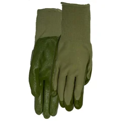 Lawnscape Nitrile Gripping Glove, Green, Medium