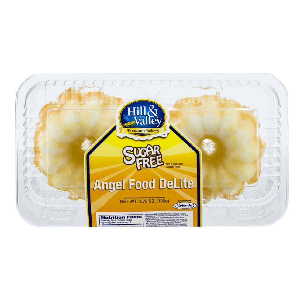 slide 1 of 1, Hill & Valley Angel Food Delite Sugar Free, 2 ct; 3.75 oz