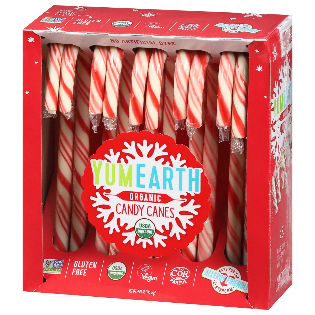 slide 3 of 9, YumEarth Organic Candy Canes 10 ea, 10 ct