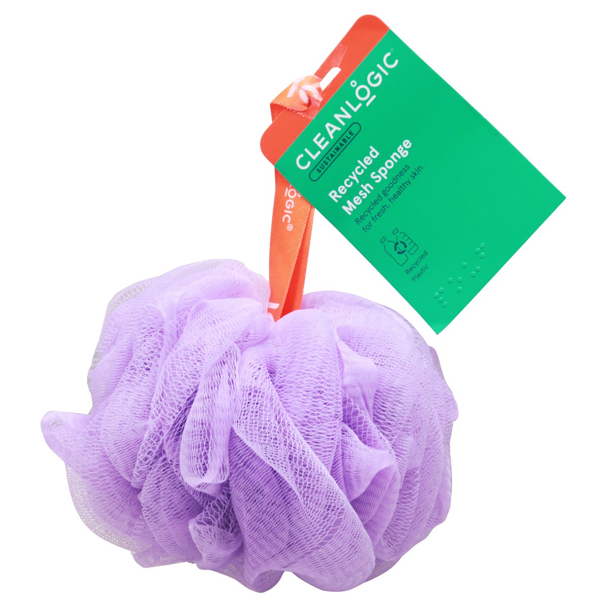 slide 5 of 12, cleanlogic Recycled Mesh Sponge 1 ea, 1 ct