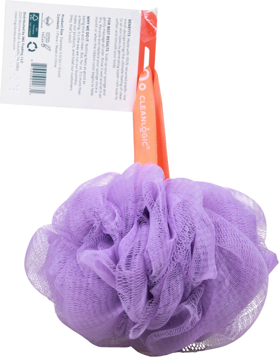 slide 9 of 12, cleanlogic Recycled Mesh Sponge 1 ea, 1 ct