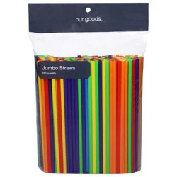 Our Goods Jumbo Straws 250 Each