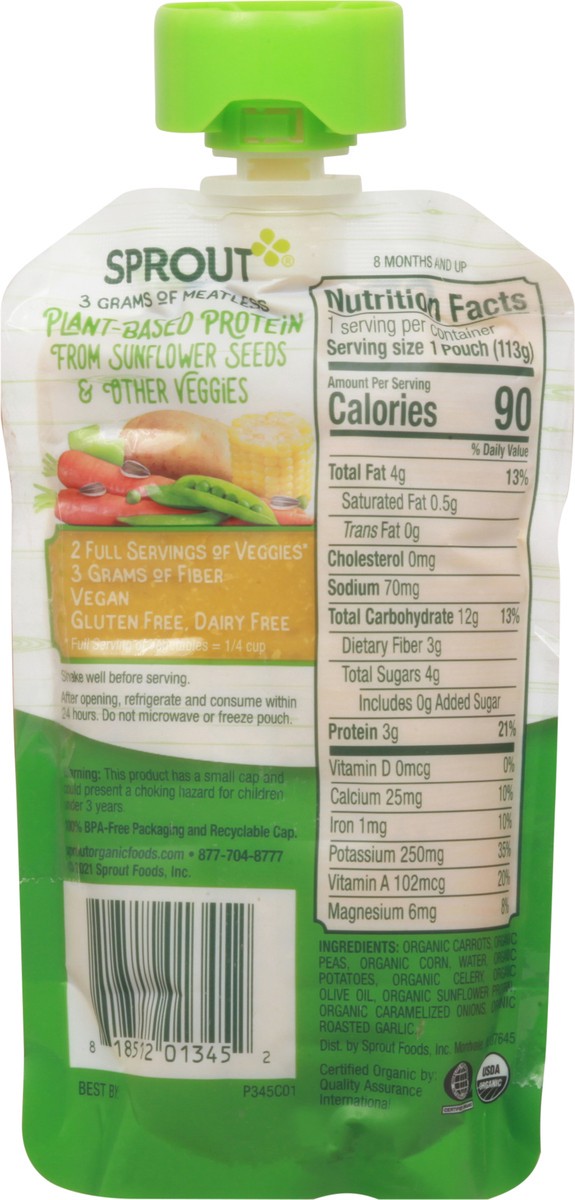 slide 5 of 12, Sprout Meatless Pot Pie Plant Based Protein 4 oz, 4 oz