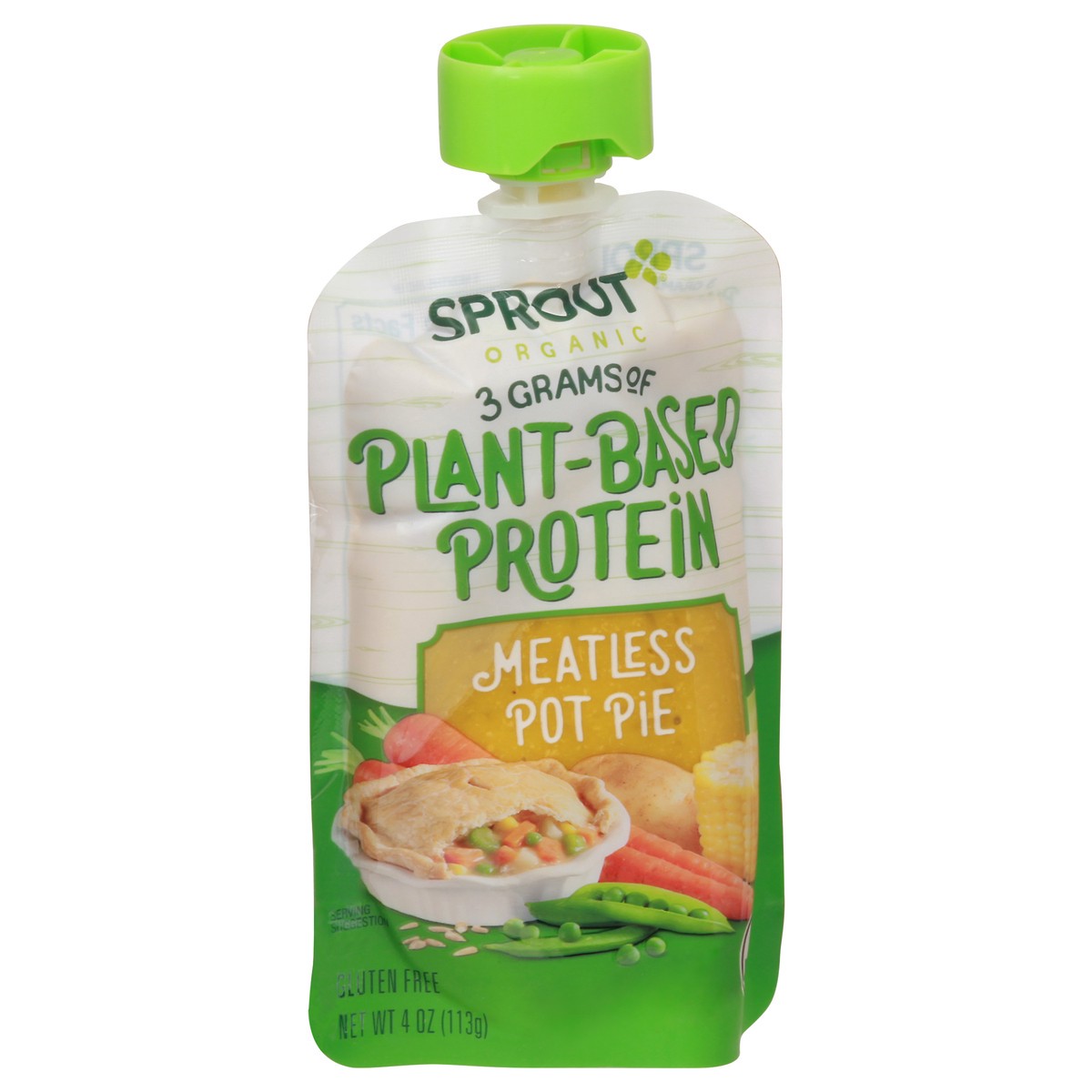 slide 9 of 12, Sprout Meatless Pot Pie Plant Based Protein 4 oz, 4 oz