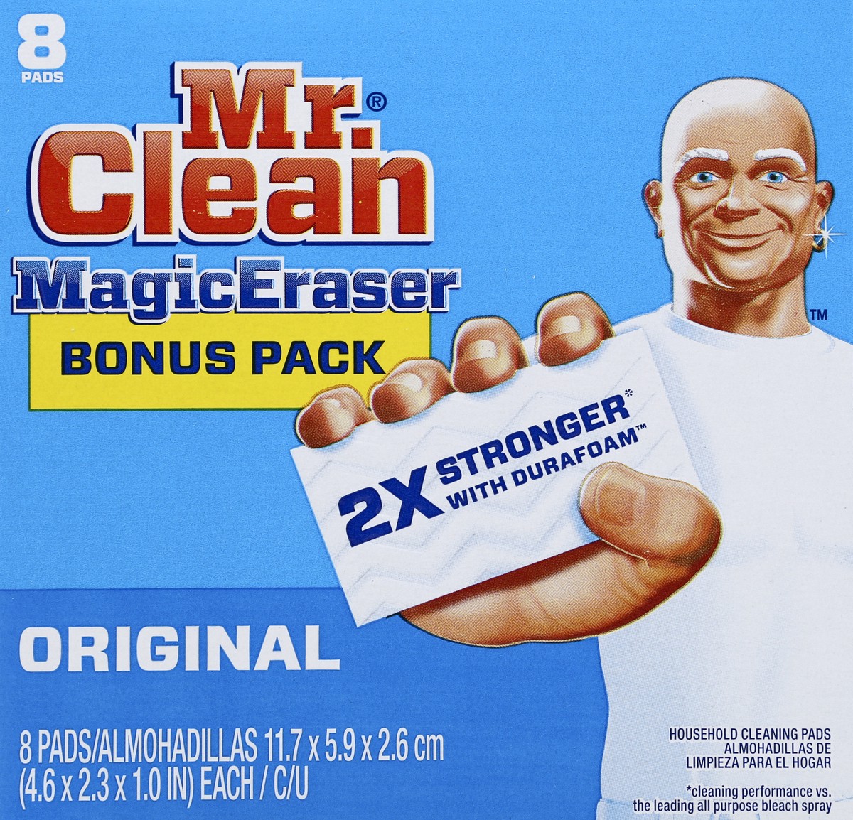 slide 1 of 5, Mr. Clean Magic Eraser 8 ea, 8 ct