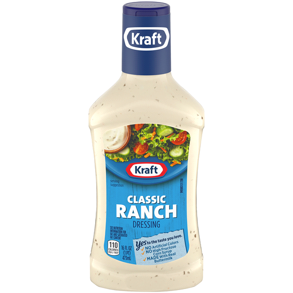 slide 1 of 1, Kraft Classic Ranch Dressing Bottle, 16 fl oz