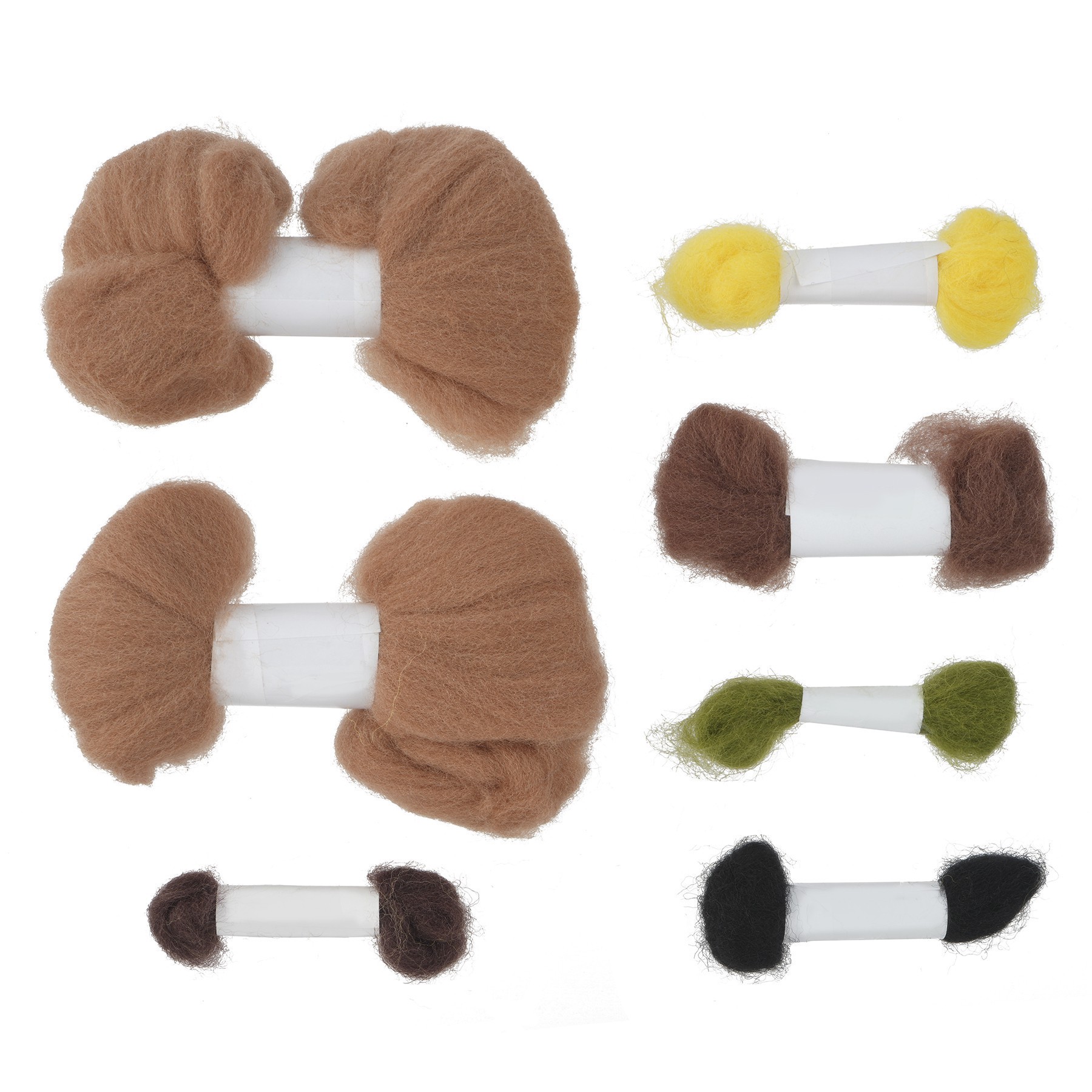 slide 4 of 4, Capybara Felting Kit By Loops & Threads, 3 in