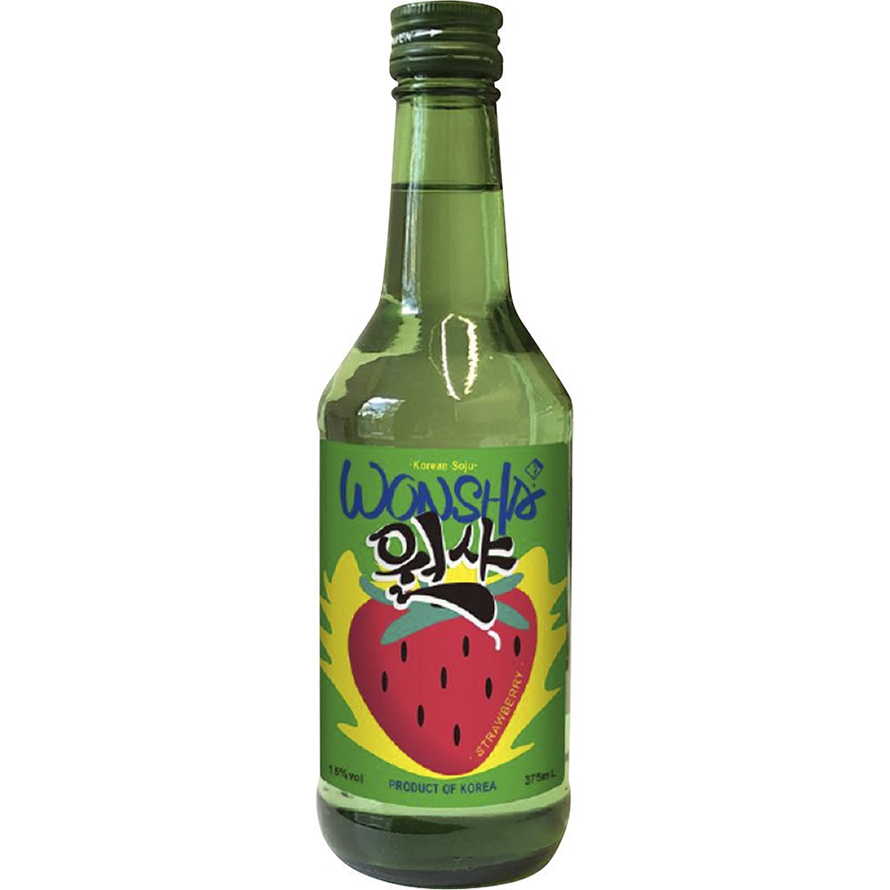 slide 1 of 1, Wonsha Strawberry Soju, 375 ml