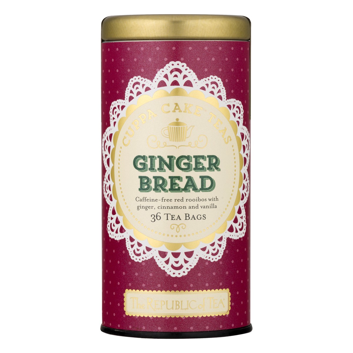 slide 1 of 10, The Republic of Tea Tea Bags Cuppa Cake Ginger Bread Teas - 36 ct, 36 ct