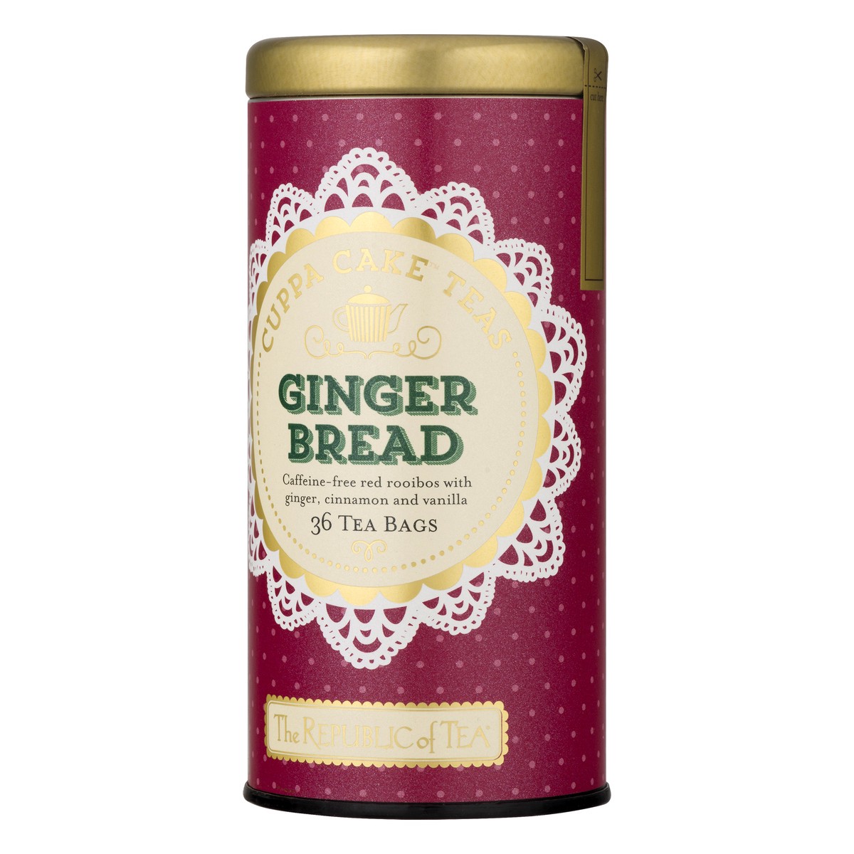 slide 9 of 10, The Republic of Tea Tea Bags Cuppa Cake Ginger Bread Teas - 36 ct, 36 ct