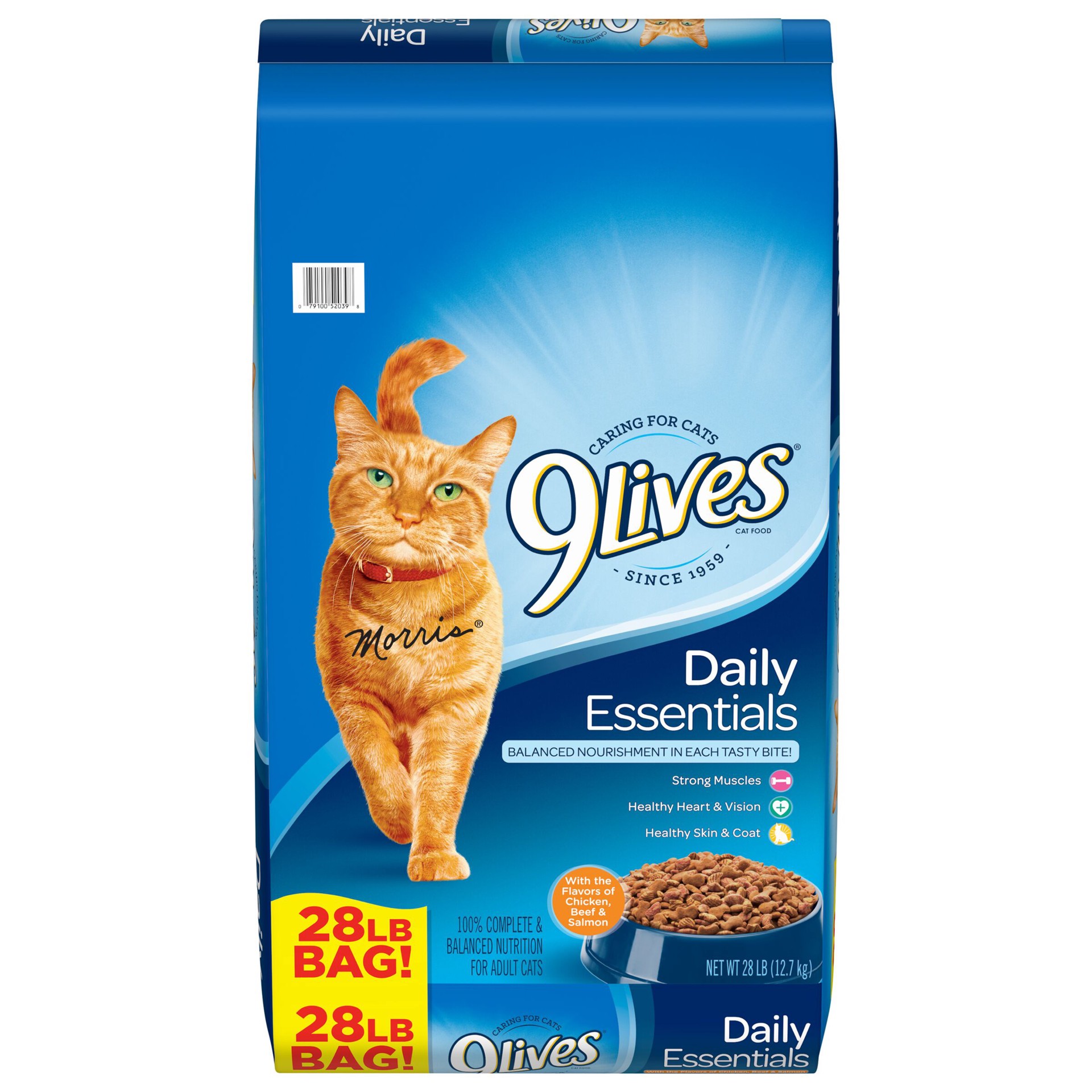 slide 1 of 5, 9Lives Daily Essentials Dry Cat Food, 28 lb. Bag, 28 lb