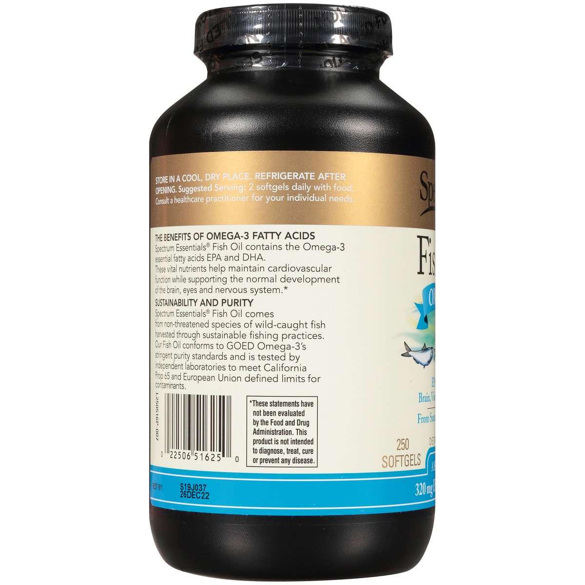 slide 7 of 8, Spectrum 1000 Mg Norwegian Fish Oil, 250 ct