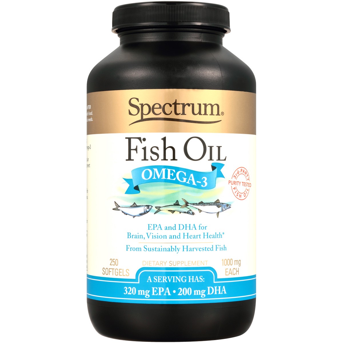 slide 4 of 8, Spectrum 1000 Mg Norwegian Fish Oil, 250 ct