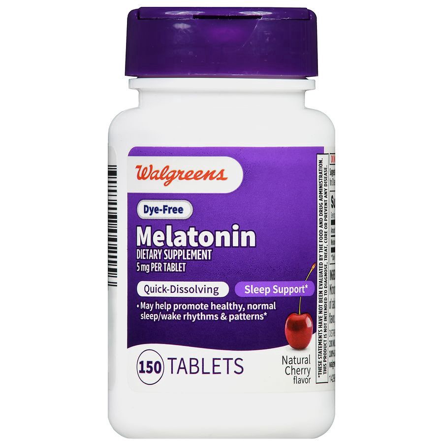 slide 5 of 5, Walgreens Melatonin 5mg, 150 ct
