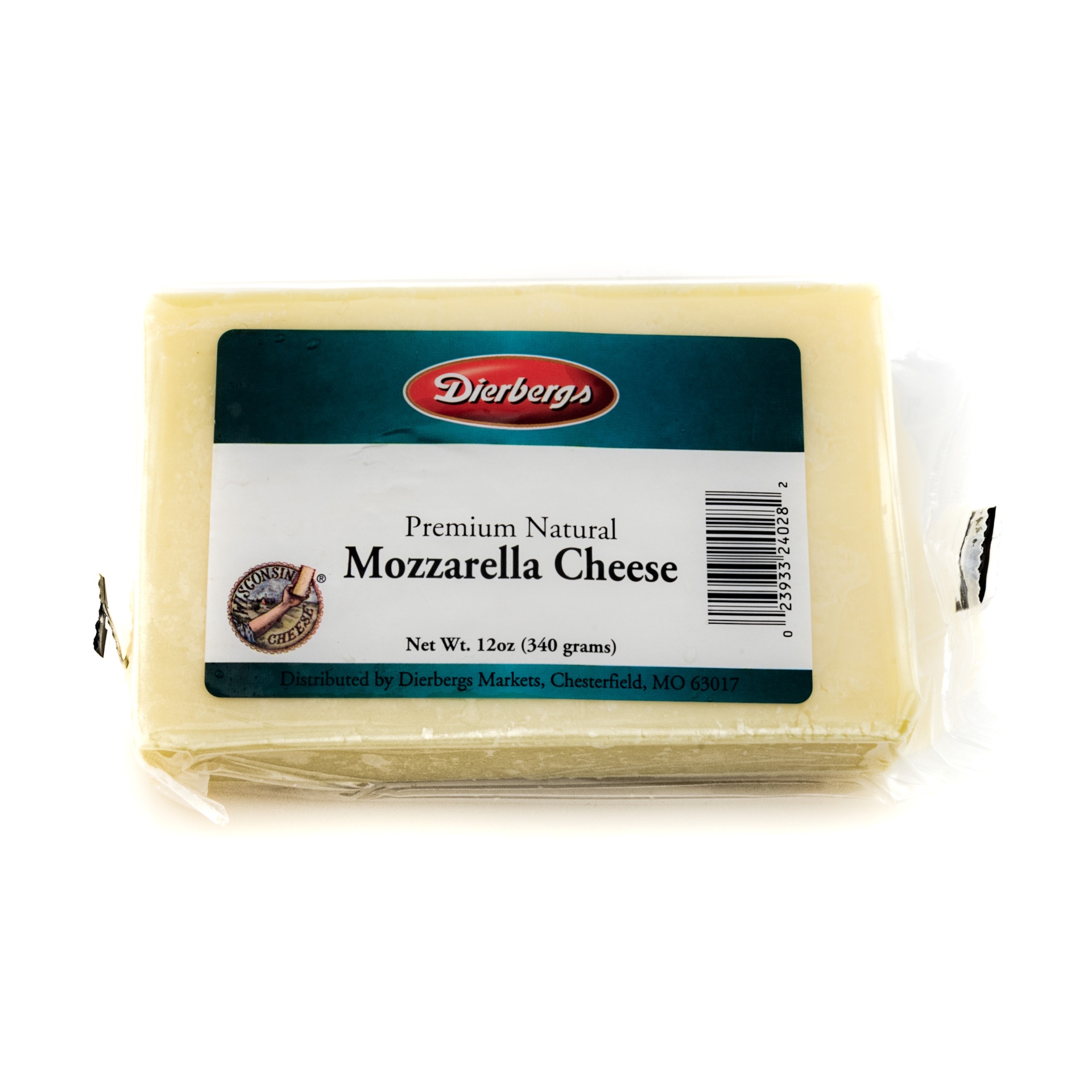 slide 1 of 1, Dierbergs Mozzarella Cheese Chunk, 12 oz