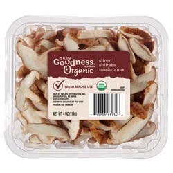 True Goodness Organic Sliced Shiitake Mushrooms, 4 oz