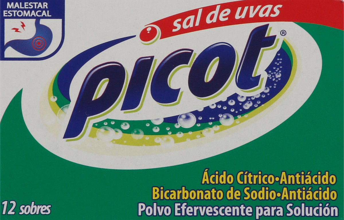 slide 4 of 9, Picot Sal De Uvas Antacid Packet, 12 ct