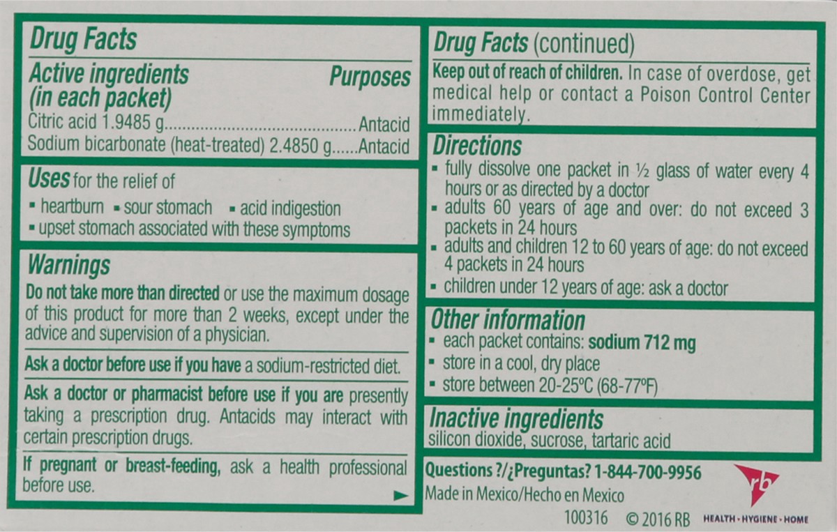 slide 8 of 9, Picot Sal De Uvas Antacid Packet, 12 ct