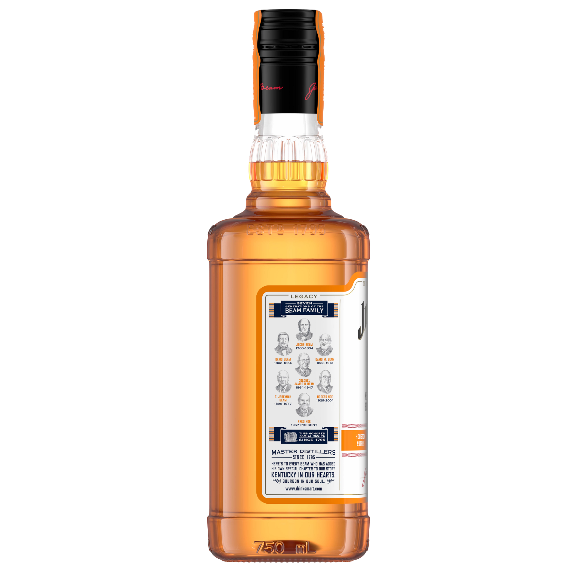slide 2 of 3, Jim Beam Limited Edition Houston Astros Kentucky Straight Bourbon Whiskey 750 ml, 750 ml
