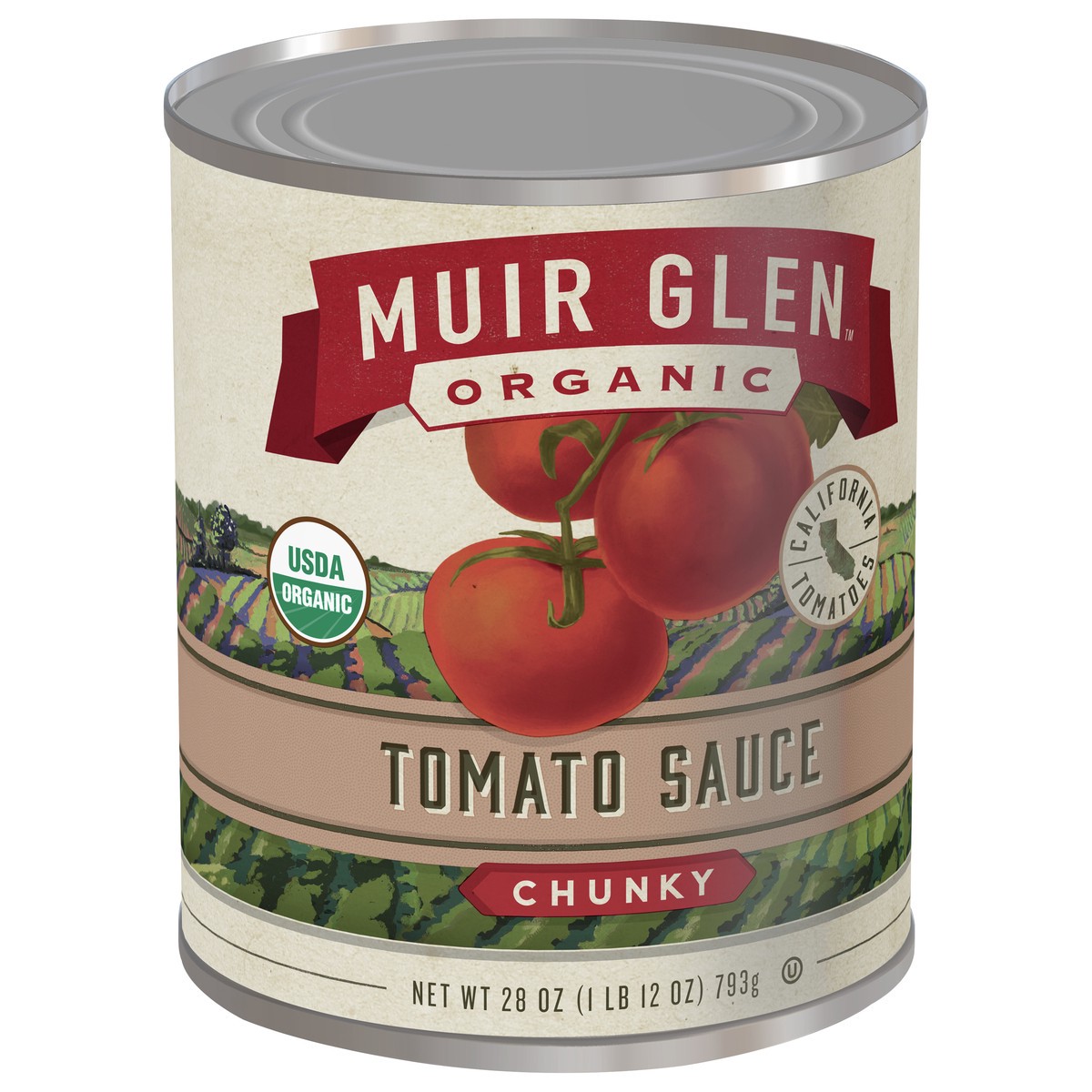 slide 7 of 9, Muir Glen Tomato Sauce, Chunky, 28 oz. can, 28 oz