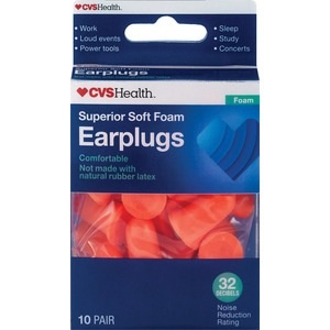 slide 1 of 1, CVS Health Superior Soft Foam Earplugs, 10 pair