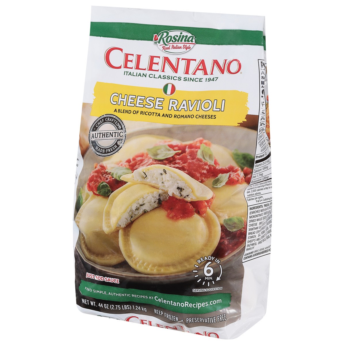 slide 7 of 12, Celentano Cheese Ravioli 44 oz, 44 oz