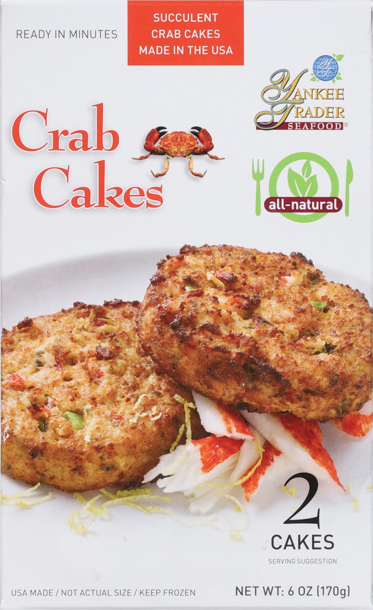 slide 18 of 18, Yankee Trader Seafood Crab Cakes, 6 oz
