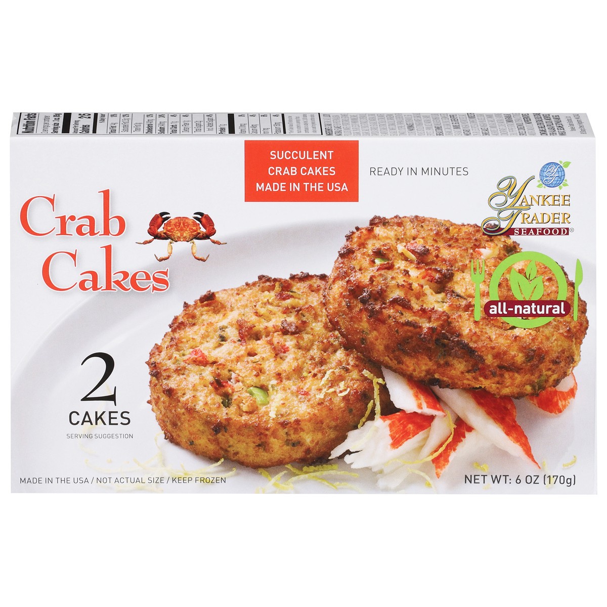 slide 12 of 18, Yankee Trader Seafood Crab Cakes, 6 oz
