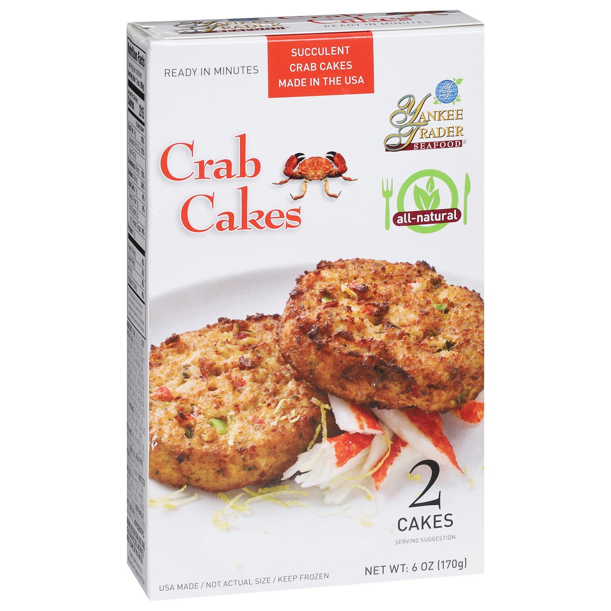 slide 2 of 18, Yankee Trader Seafood Crab Cakes, 6 oz