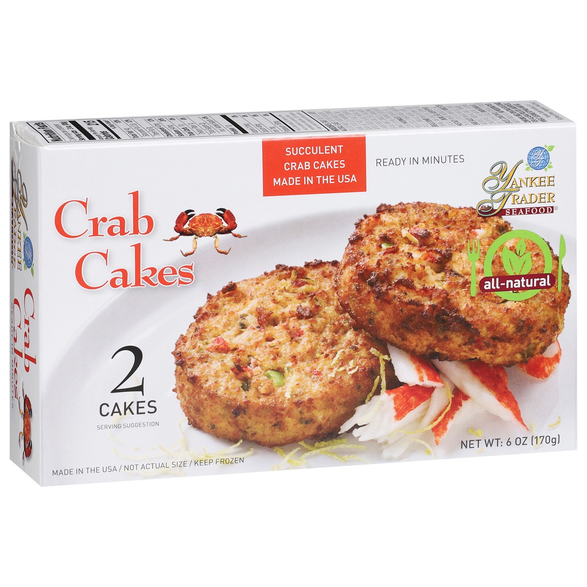 slide 10 of 18, Yankee Trader Seafood Crab Cakes, 6 oz